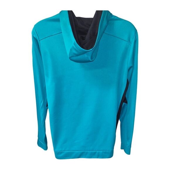 NIKE UNISEX TEAL & BLACK HOODED PULLOVER SWEATSHIRT SIZE XL - Picture 8 of 12